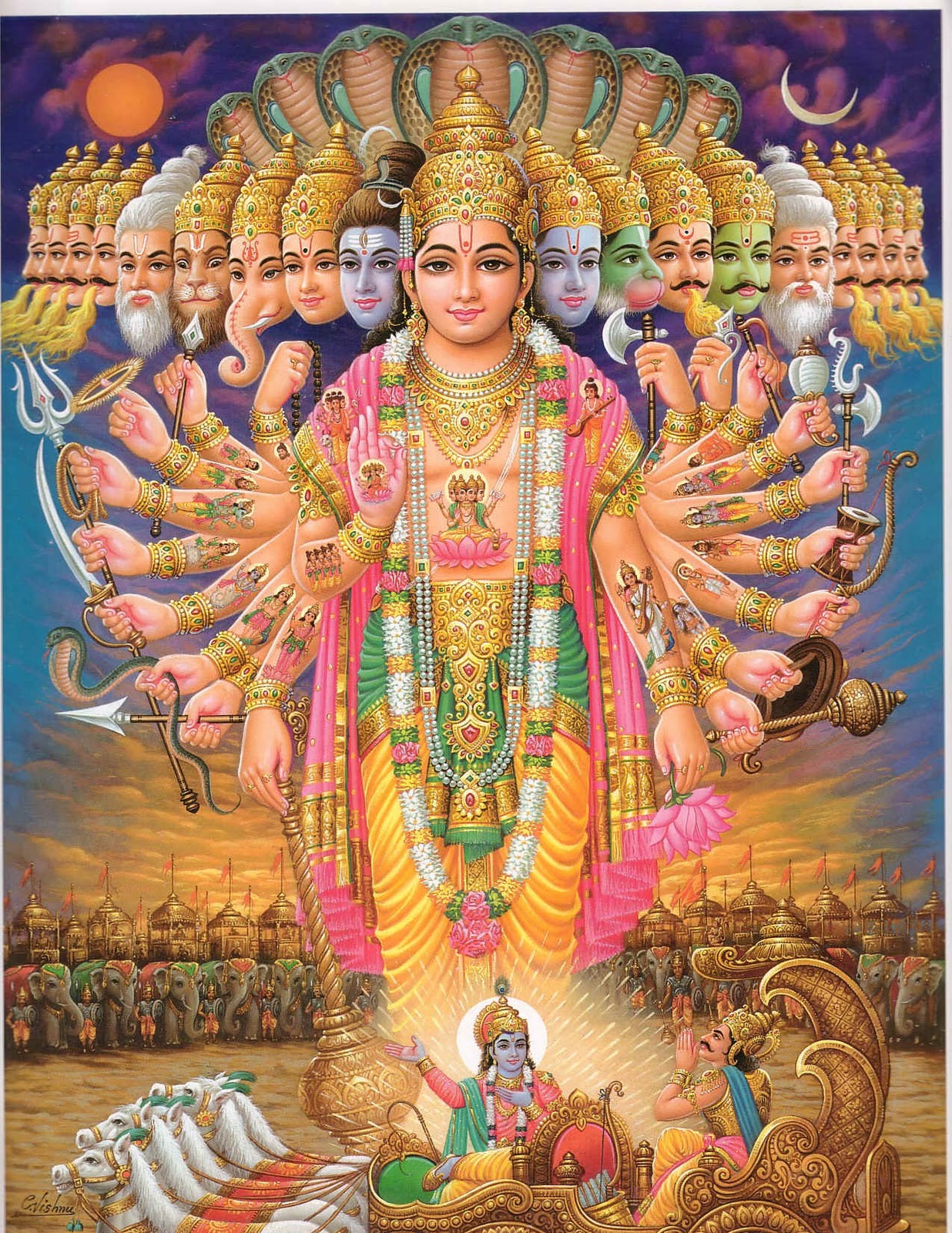 Lord Vishnu artwork